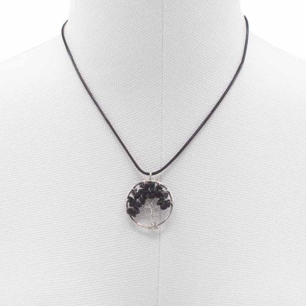 Tree of Life Pendant - Black Agate - Image 3