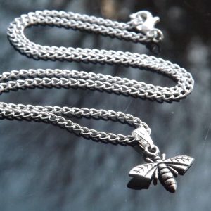Necklace with BEE pendant.
