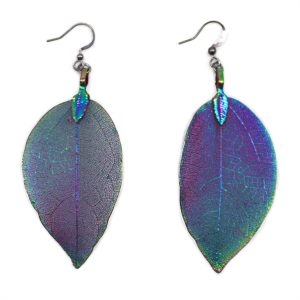Multicoloured Bravery Leaf  Earrings