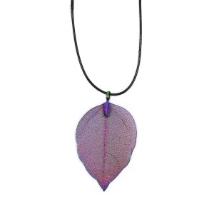 Multicoloured Bravery Leaf Necklace/Pendant