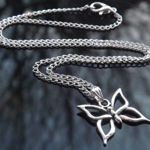 Necklace with BUTTERFLY pendant.