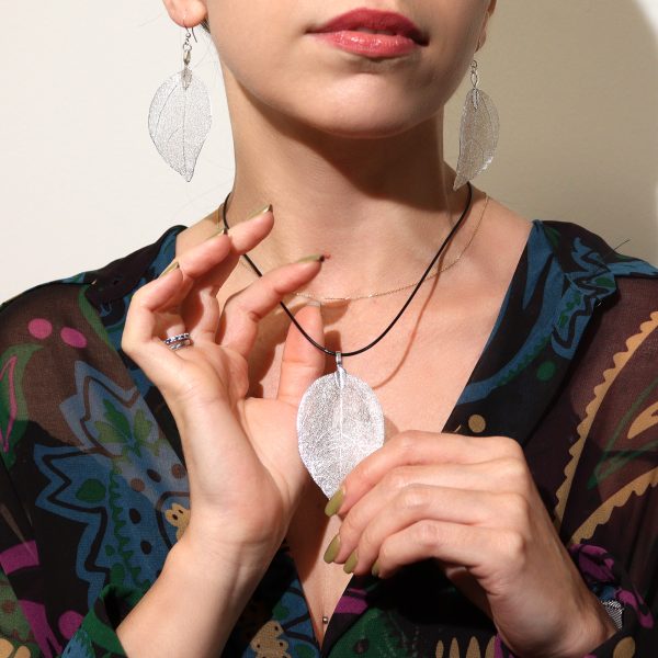 Silver Bravery Leaf Necklace/Pendant - Image 3