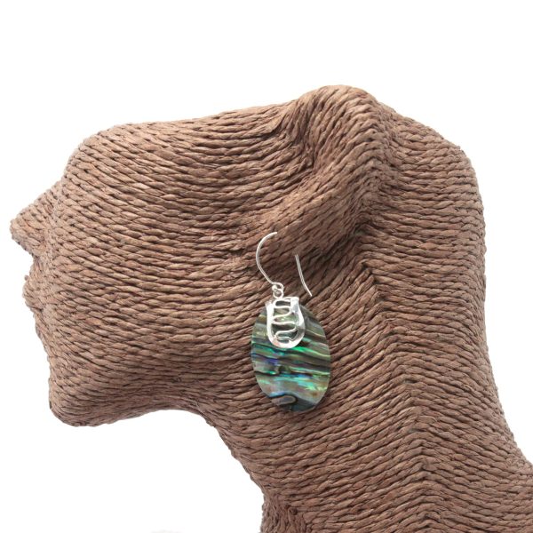 Shell & Silver Earrings - Abalone - Image 2