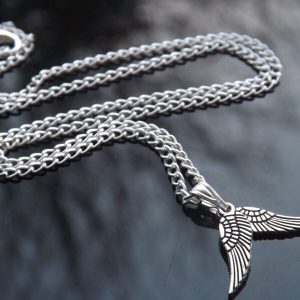 Necklace with WINGS pendant.